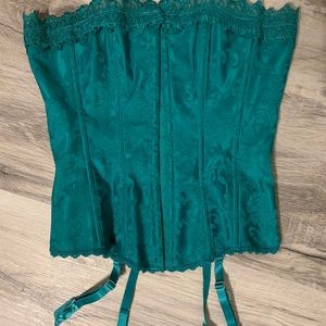Green Fredericks of Hollywood Corset size 34